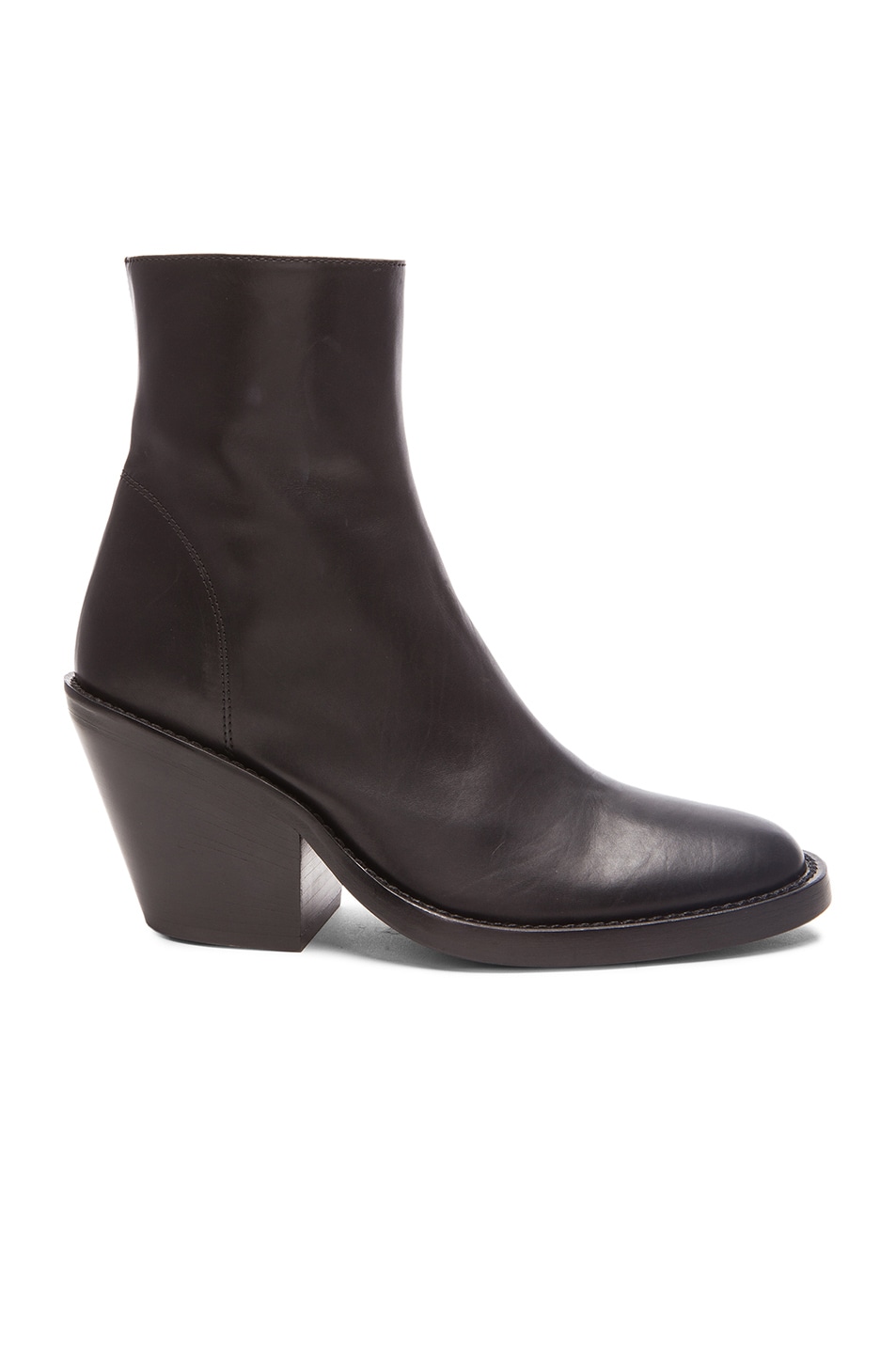 5 Stores In Stock: ANN DEMEULEMEESTER 70Mm Leather Ankle Boots, Black ...