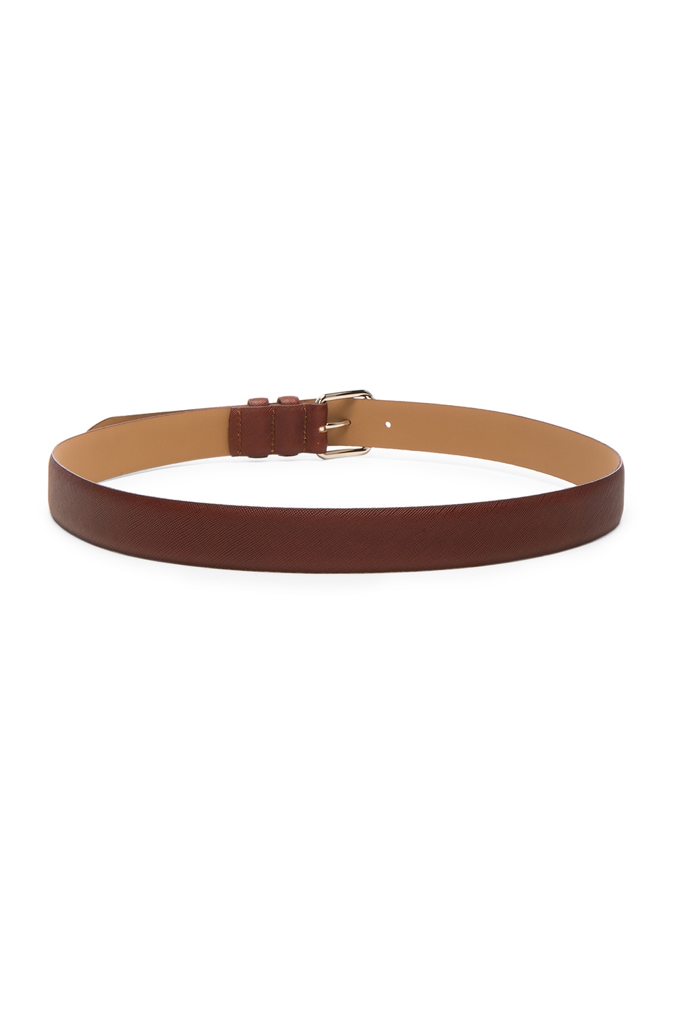 A.P.C. Paris Pebbled-Leather Belt, Colour: Ebony-Brown | ModeSens