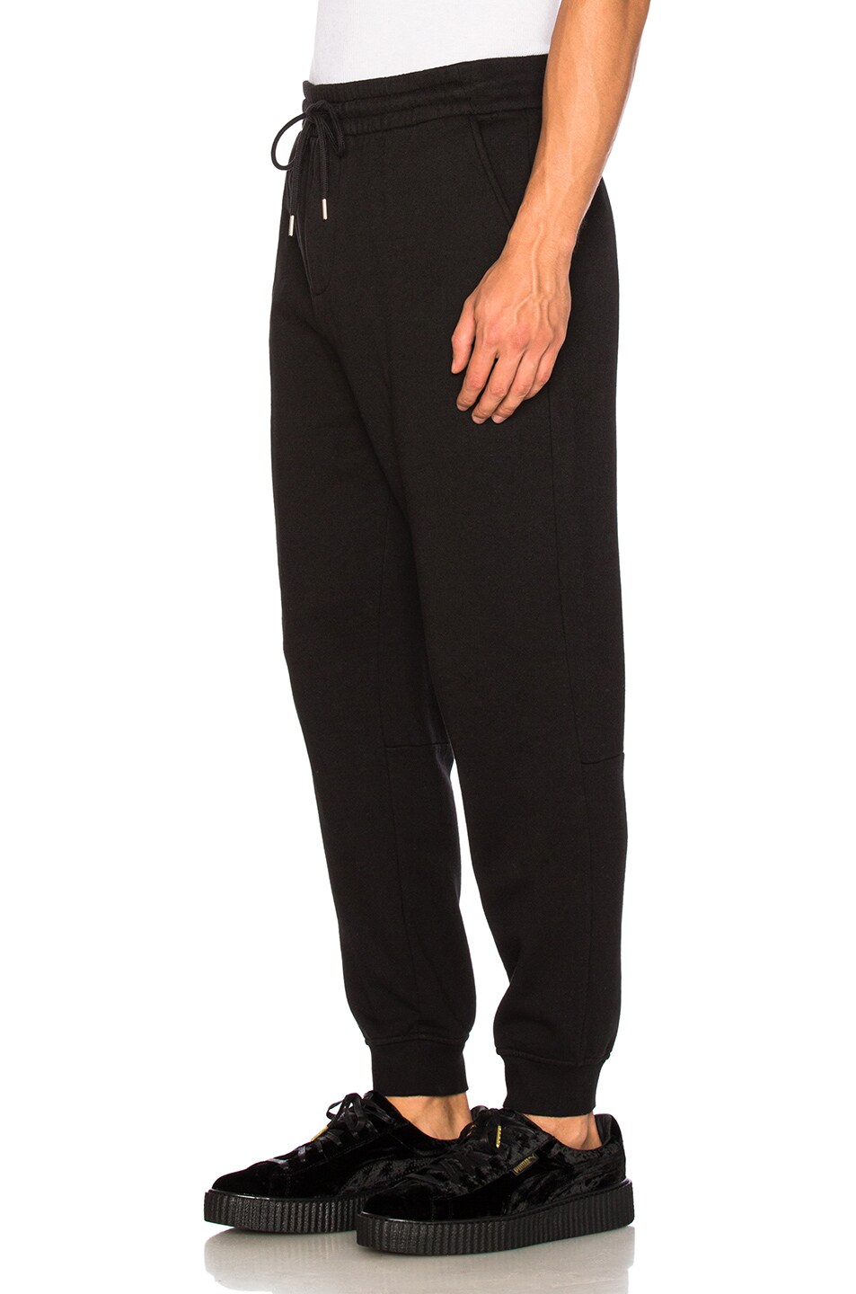 ALEXANDER WANG Fleece Sweatpants, Black | ModeSens