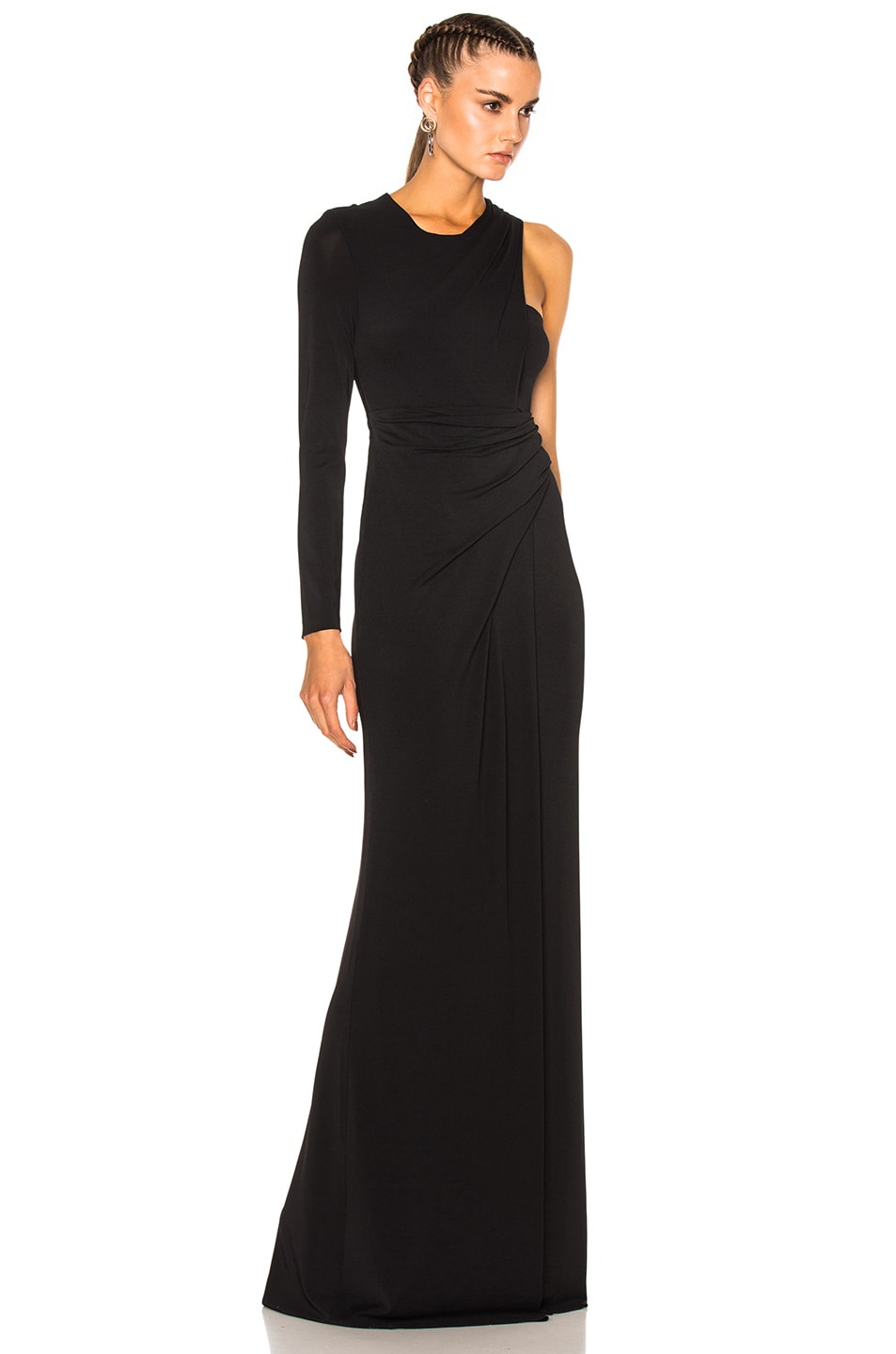 ALEXANDER WANG Asymmetrical Draped One Sleeve Gown in Matrix | ModeSens