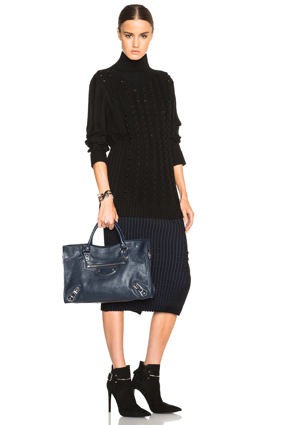 BALENCIAGA Metallic Edge City with Nickel Hardware