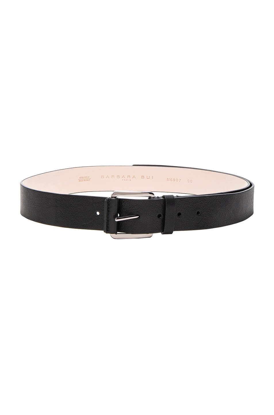 BARBARA BUI Leather Belt in Black | ModeSens