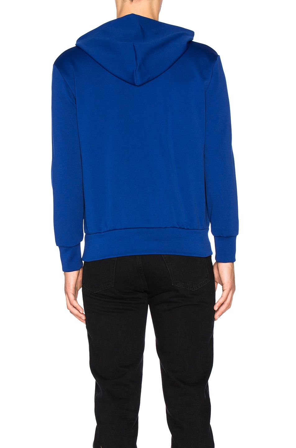 commes de garcon blue hoodie