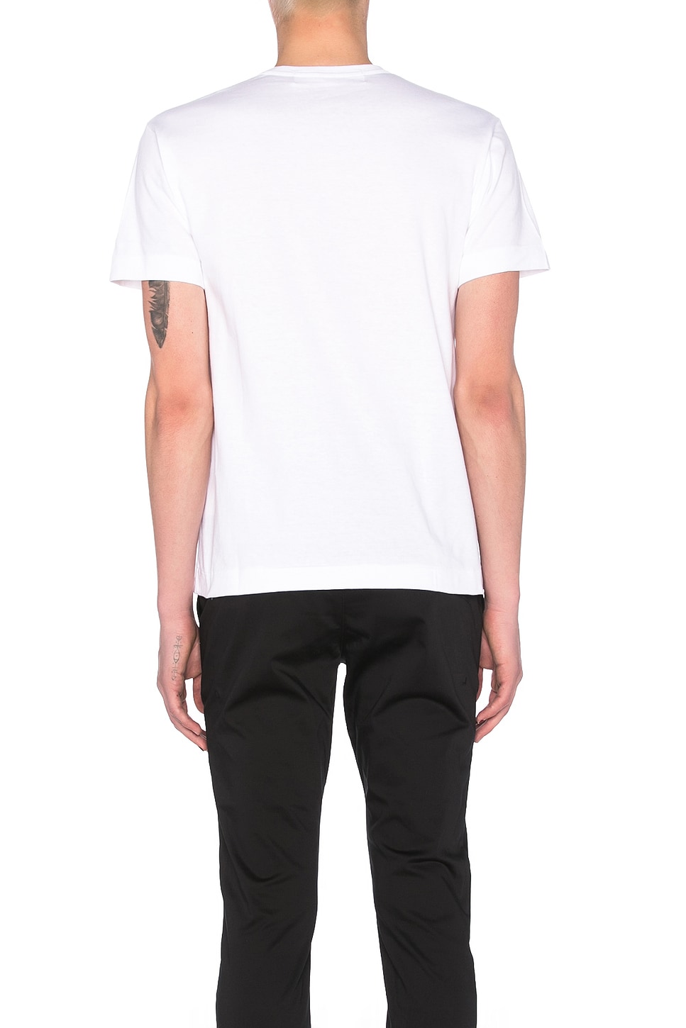 COMME DES GARÇONS PLAY BLACK EMBLEM COTTON TEE