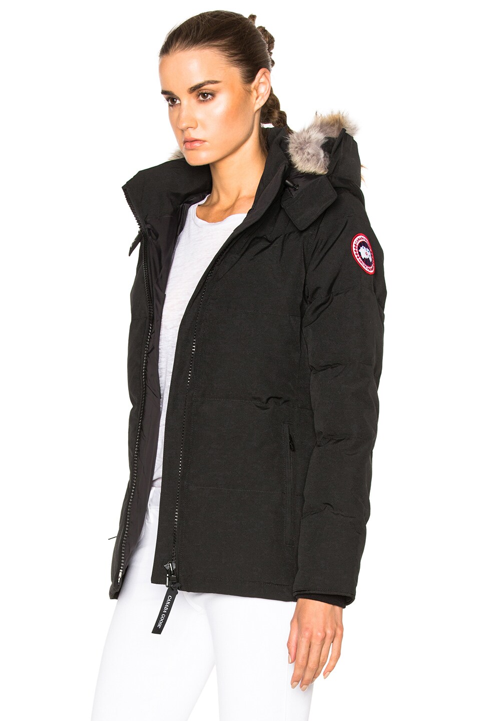 CANADA GOOSE Chelsea Parka With Coyote Fur, Black | ModeSens