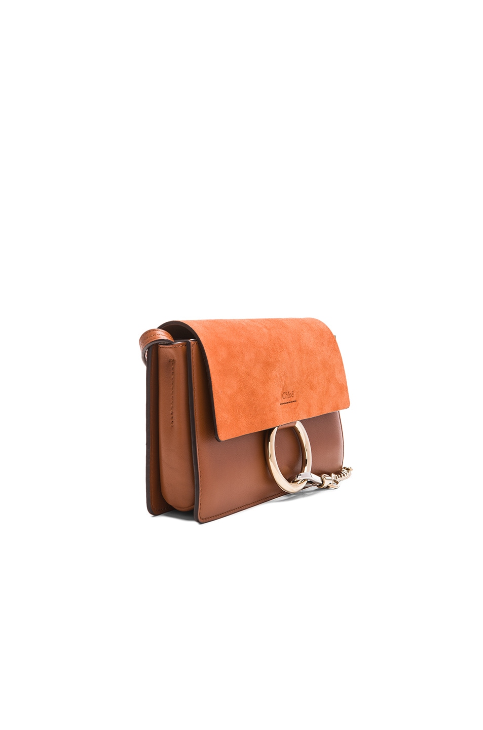 Chloe Small Faye Bag in Tobacco | FWRD  