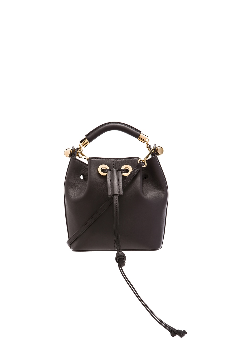 chloe marcie saddle bag - Chloe Small Gala Smooth Calfskin Bag in Black | FWRD