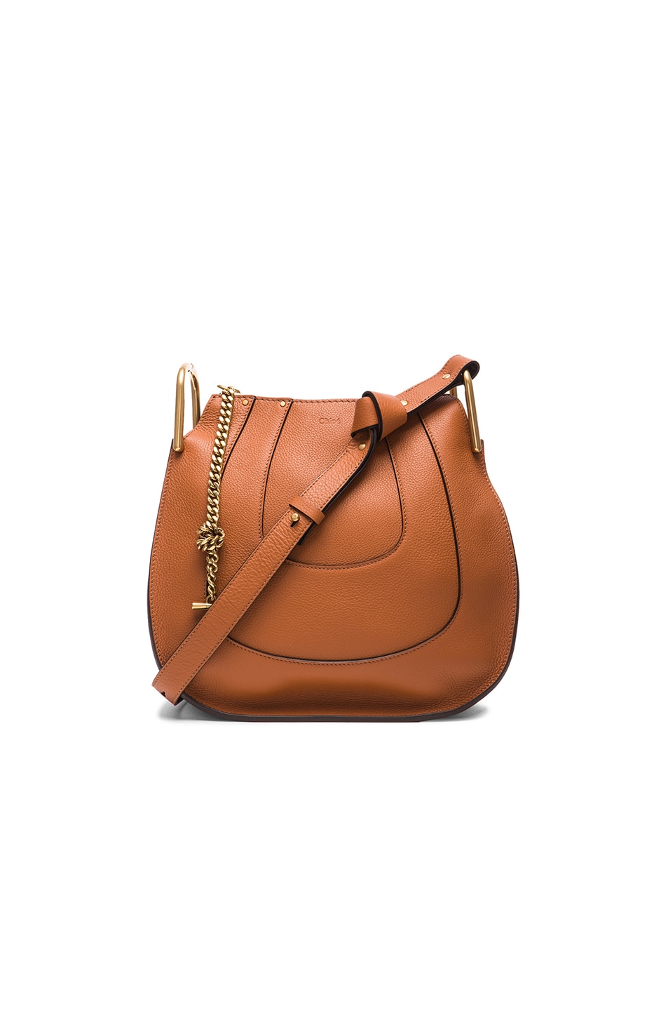 clhoe handbags - Chloe Small Hayley Leather Hobo in Tan | FWRD