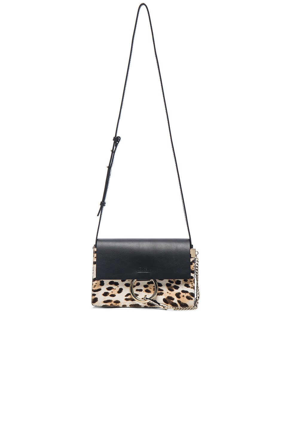 replica chloe shoes - Chloe Small Leopard Print Faye Bag in Abstract White | FWRD