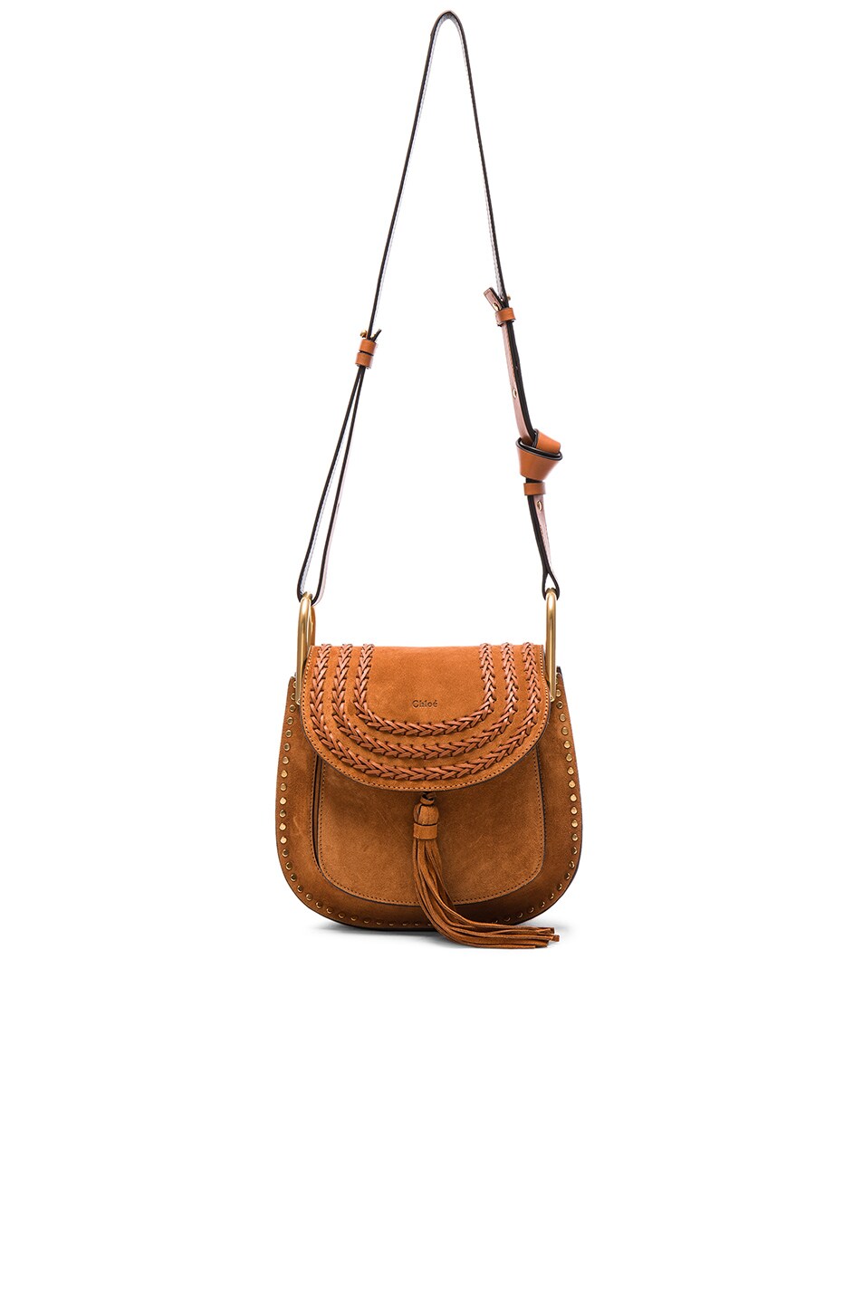 chloe mini elsie bag - Chloe Small Suede Hudson Bag in Caramel | FWRD