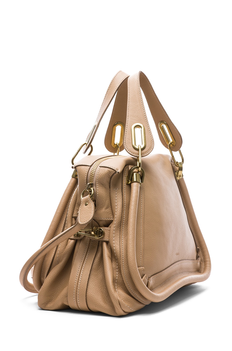 Chloe Medium Paraty Shoulder Bag in Biscotti Beige | FWRD  