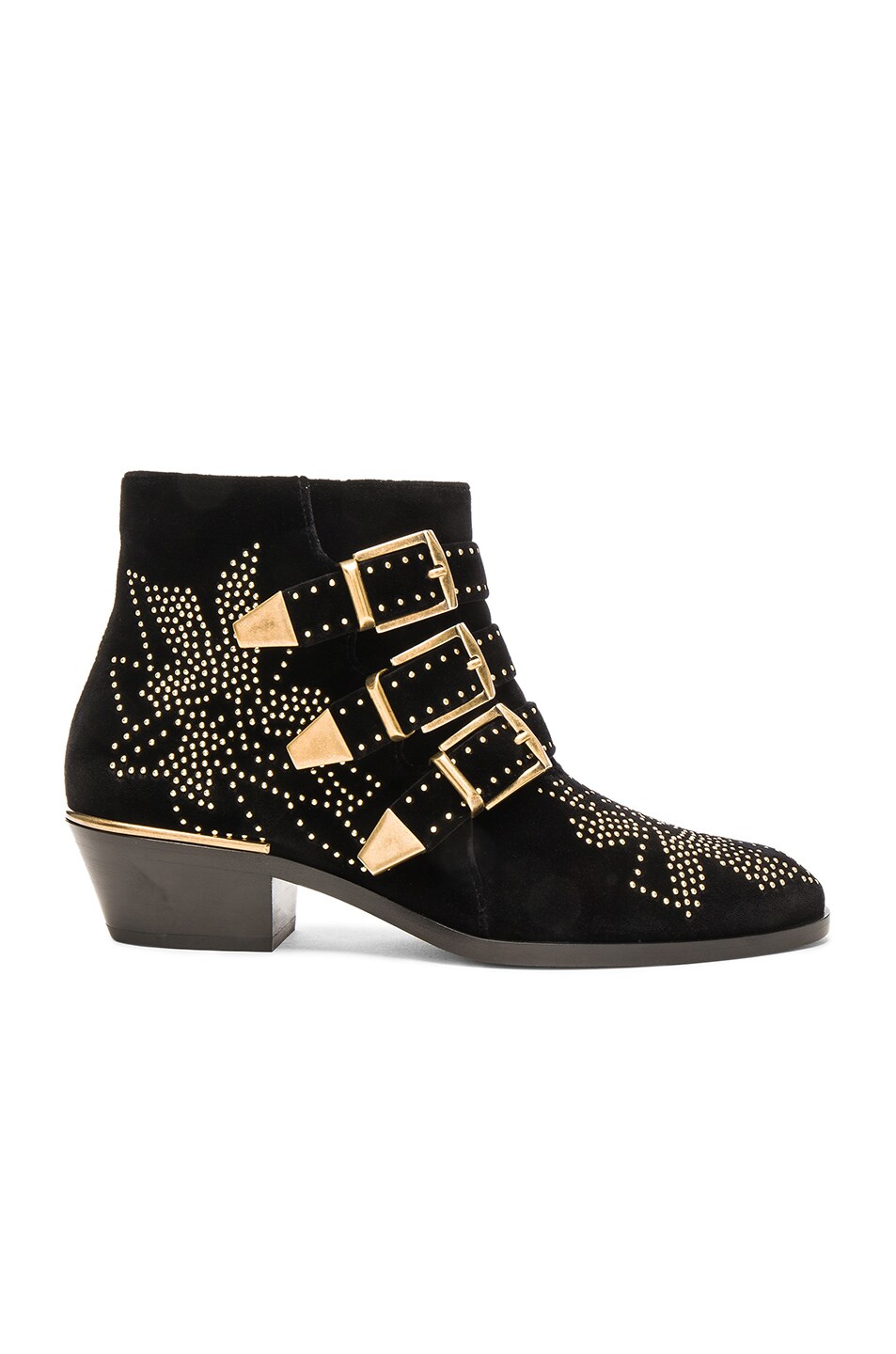 2 Stores In Stock: CHLOÉ Susanna Velvet Ankle Boots, Colour: Black ...