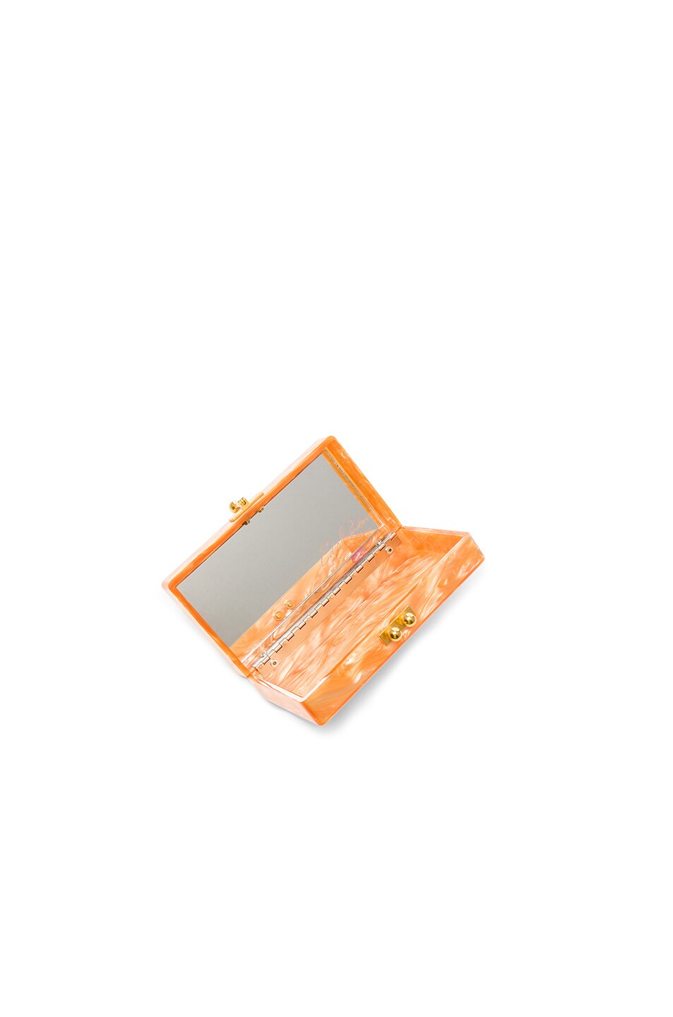 EDIE PARKER EDIE PARKER JEAN FLAMINGO CLUTCH IN ORANGE.