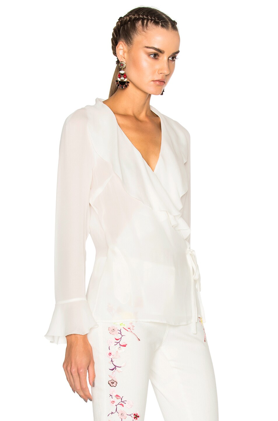 ETRO GEMMA RUFFLE BLOUSE