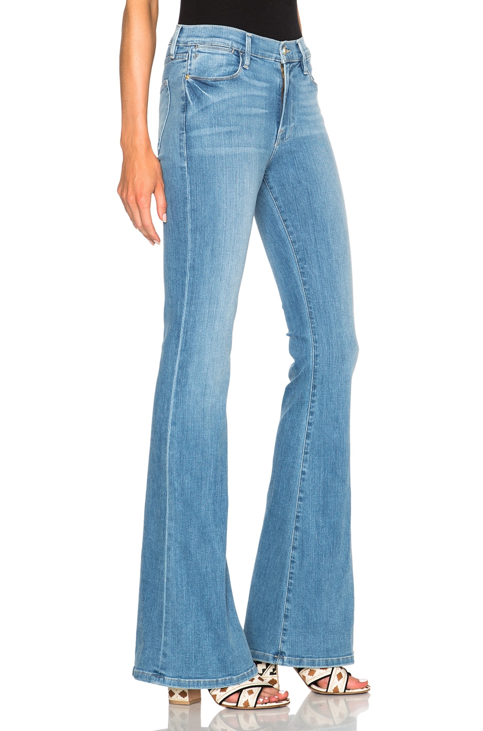FRAME Women'S Le High Flare Sunnyspot Jeans'