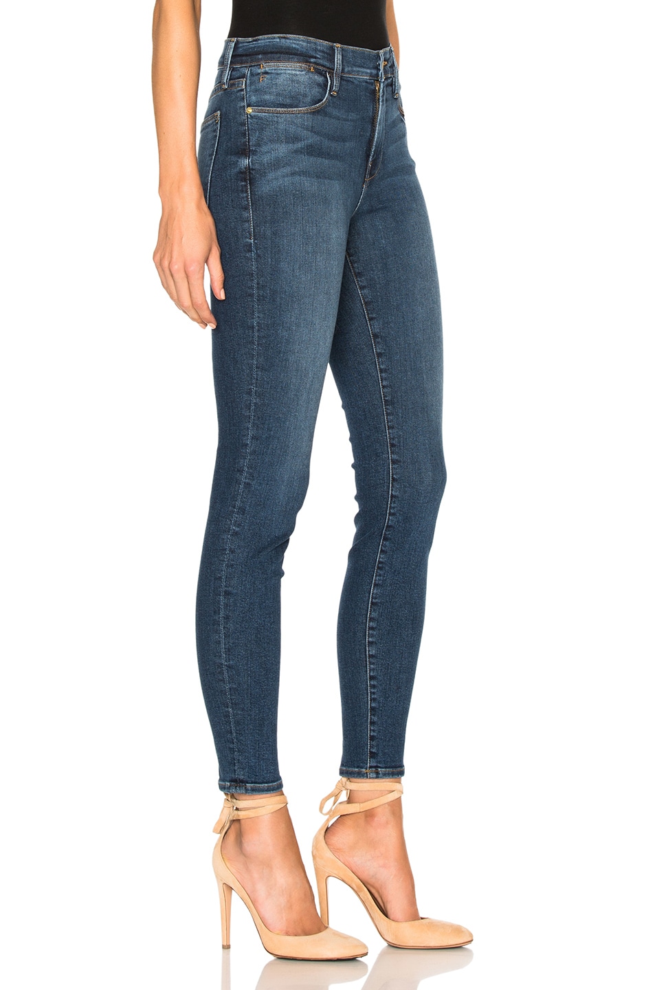 frame le high skinny leather pants