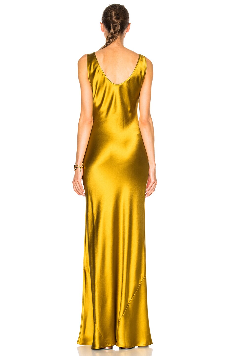 galvan gold gown