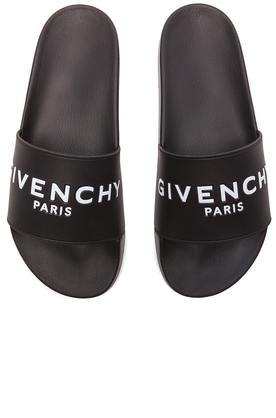 GIVENCHY Logo Embossed Rubber Slide Sandals, Black | ModeSens