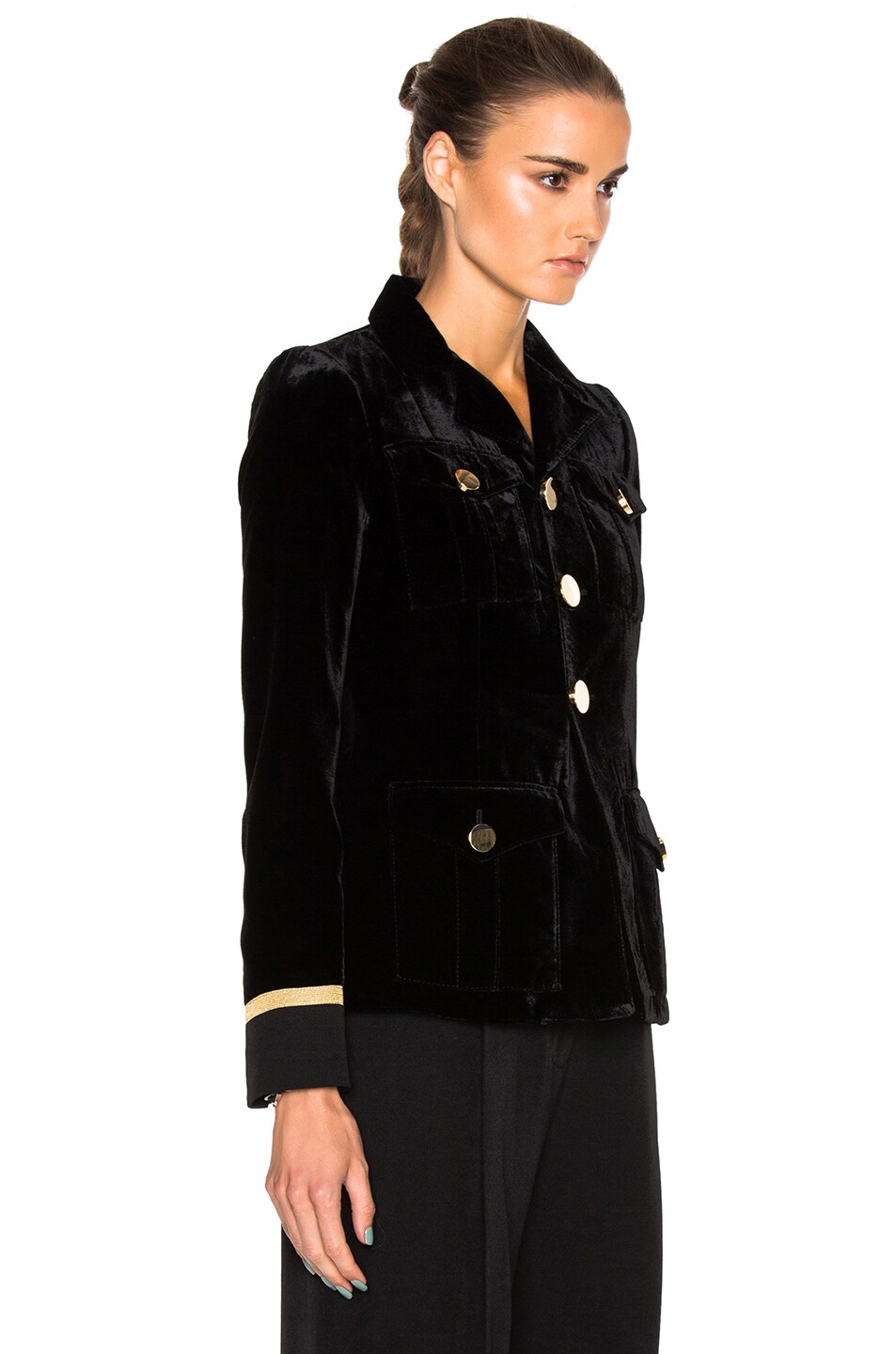 GIVENCHY Velvet Jacket, Black | ModeSens