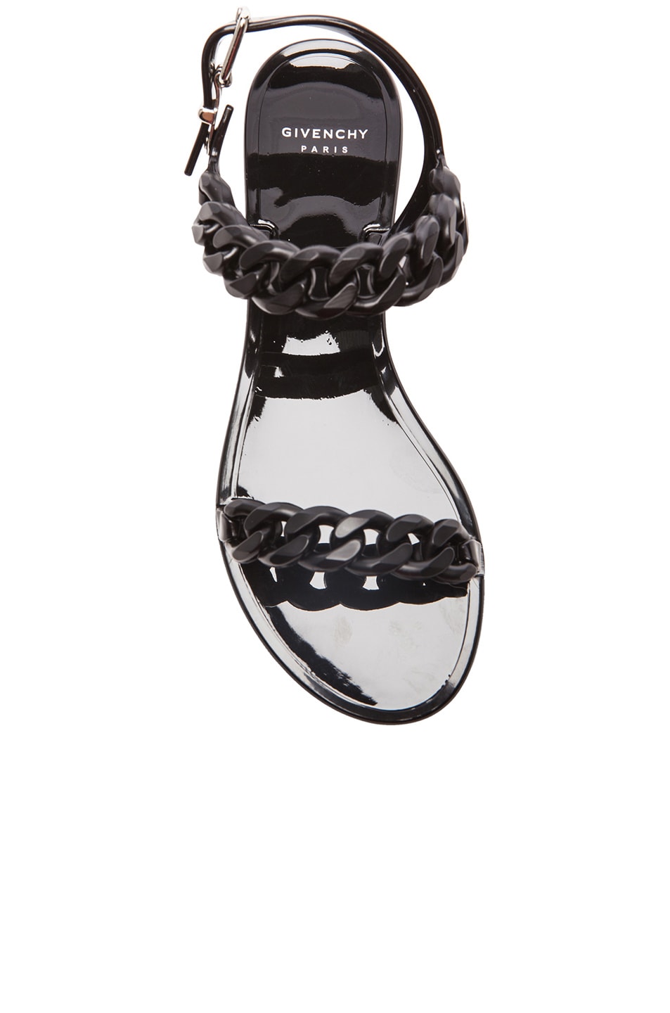 GIVENCHY CHAIN JELLY SANDALS, BLACK | ModeSens
