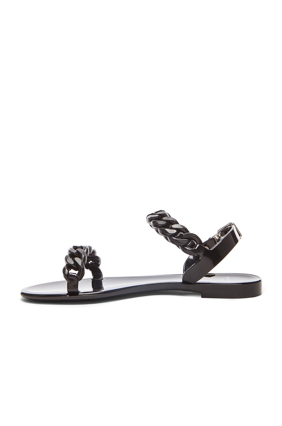 GIVENCHY CHAIN JELLY SANDALS, BLACK | ModeSens