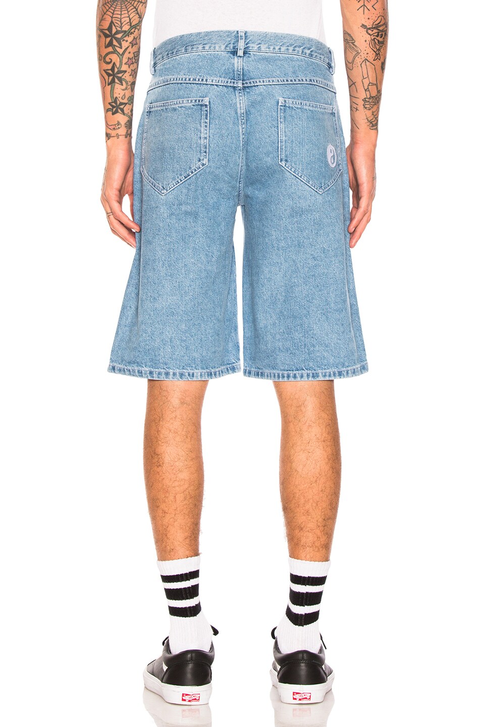 GOSHA RUBCHINSKIY Yin Yang Denim Shorts