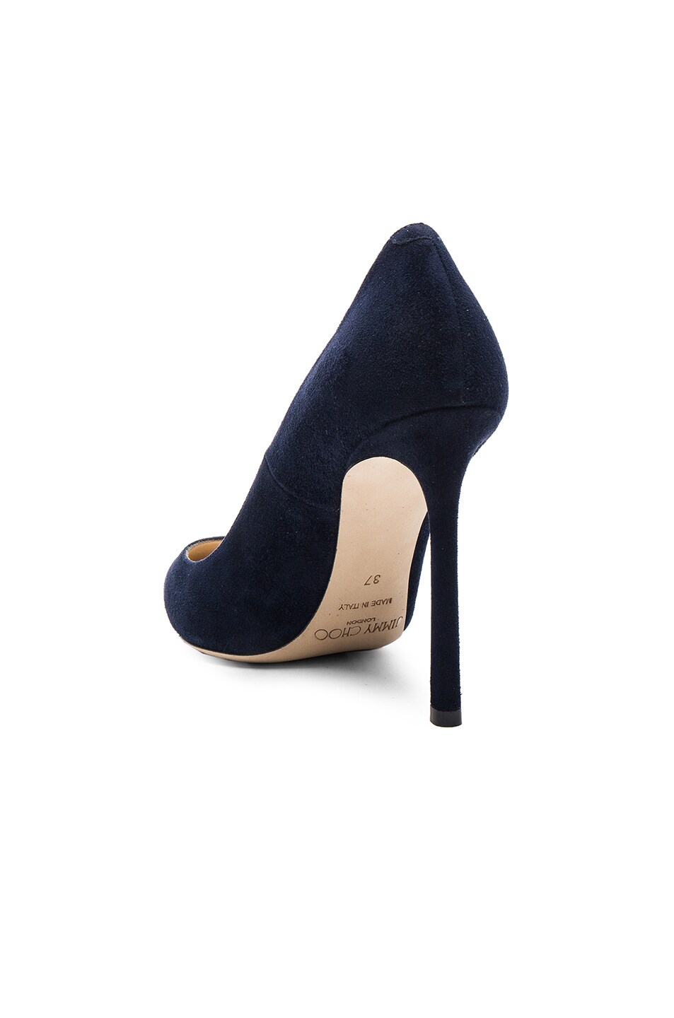 JIMMY CHOO Navy Suede Romy 85 Pointed Heels ModeSens