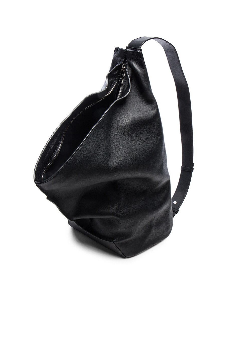 LOEWE One Shoulder Leather Backpack, Blue in Black | ModeSens