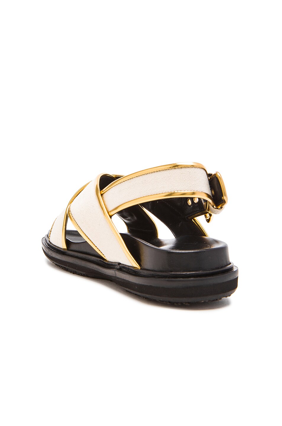 MARNI Chevron Canvas Sandals