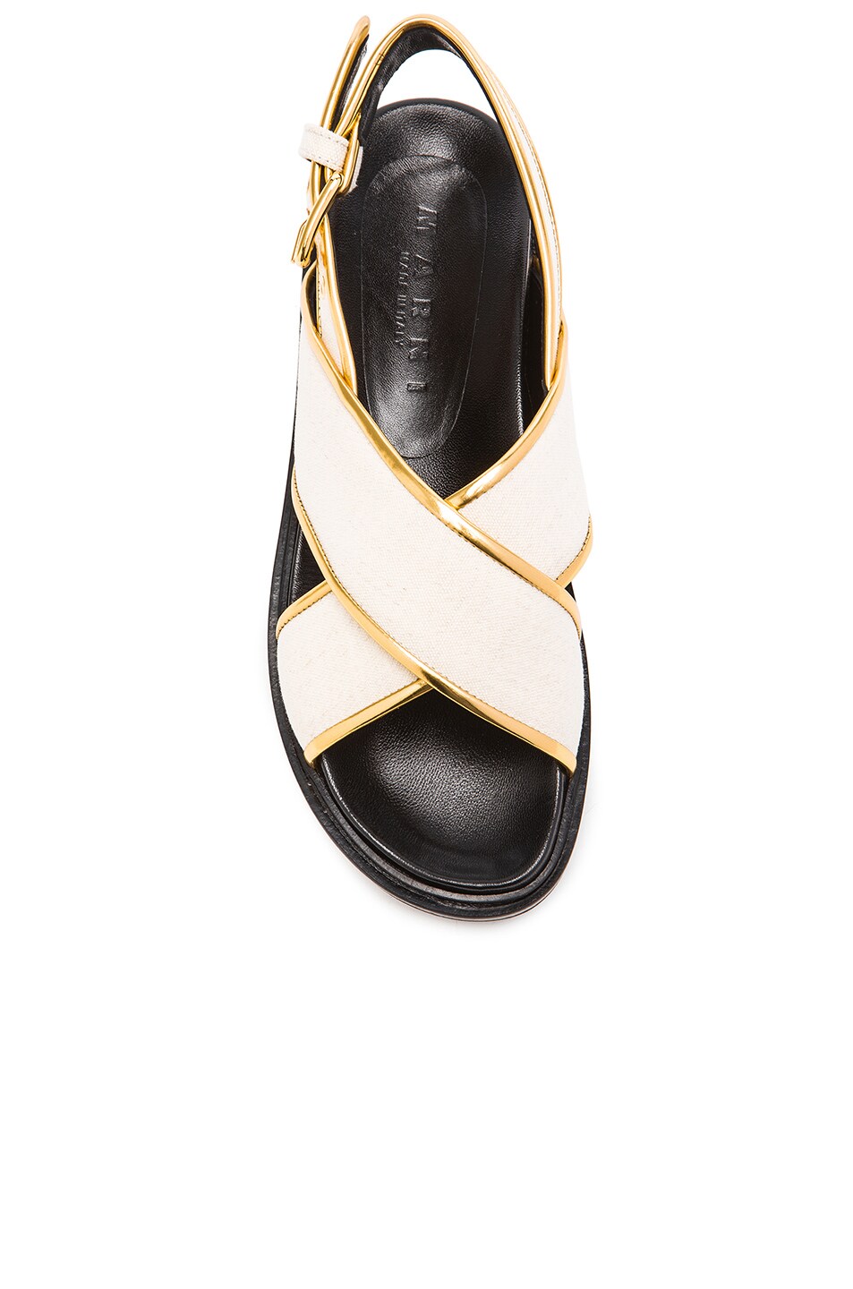 MARNI Chevron Canvas Sandals