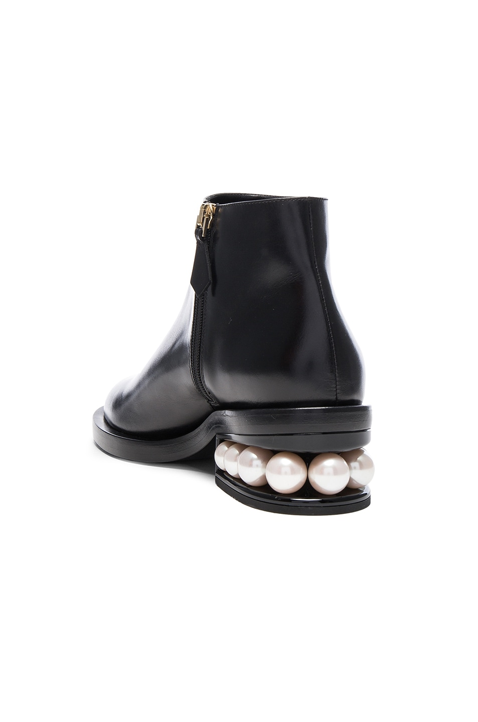 nicholas kirkwood casati faux pearl leather ankle boots