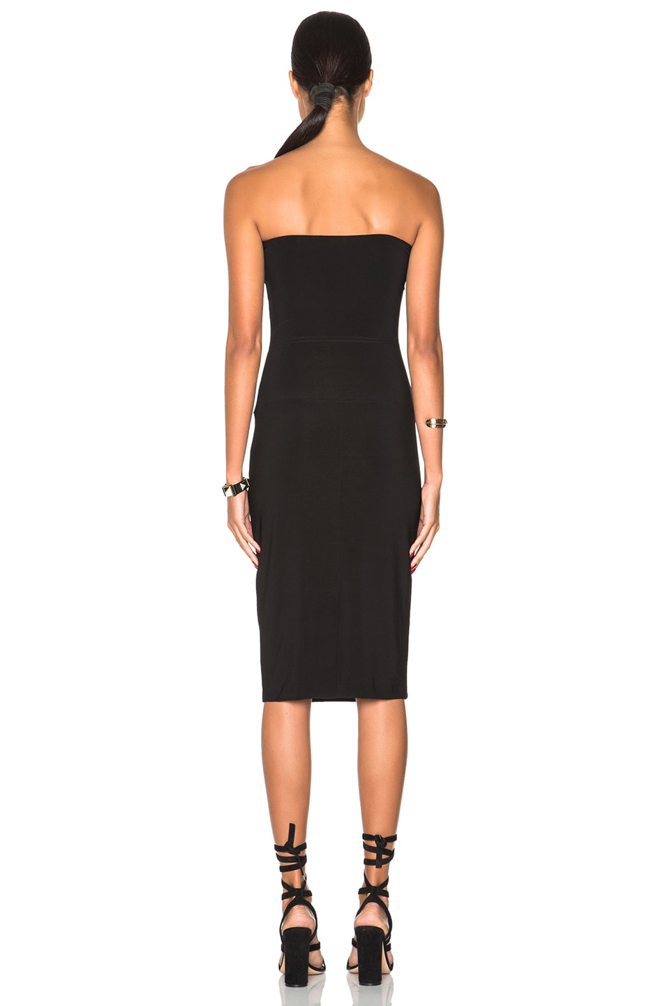 NORMA KAMALI Strapless Fitted Dress in Black | ModeSens