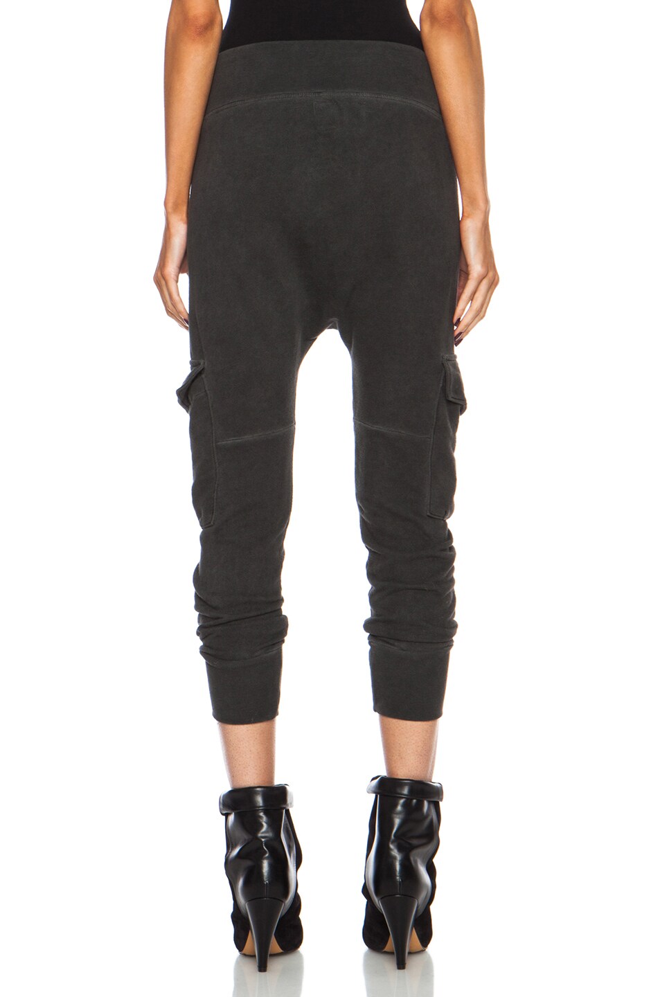 black acid wash sweatpants