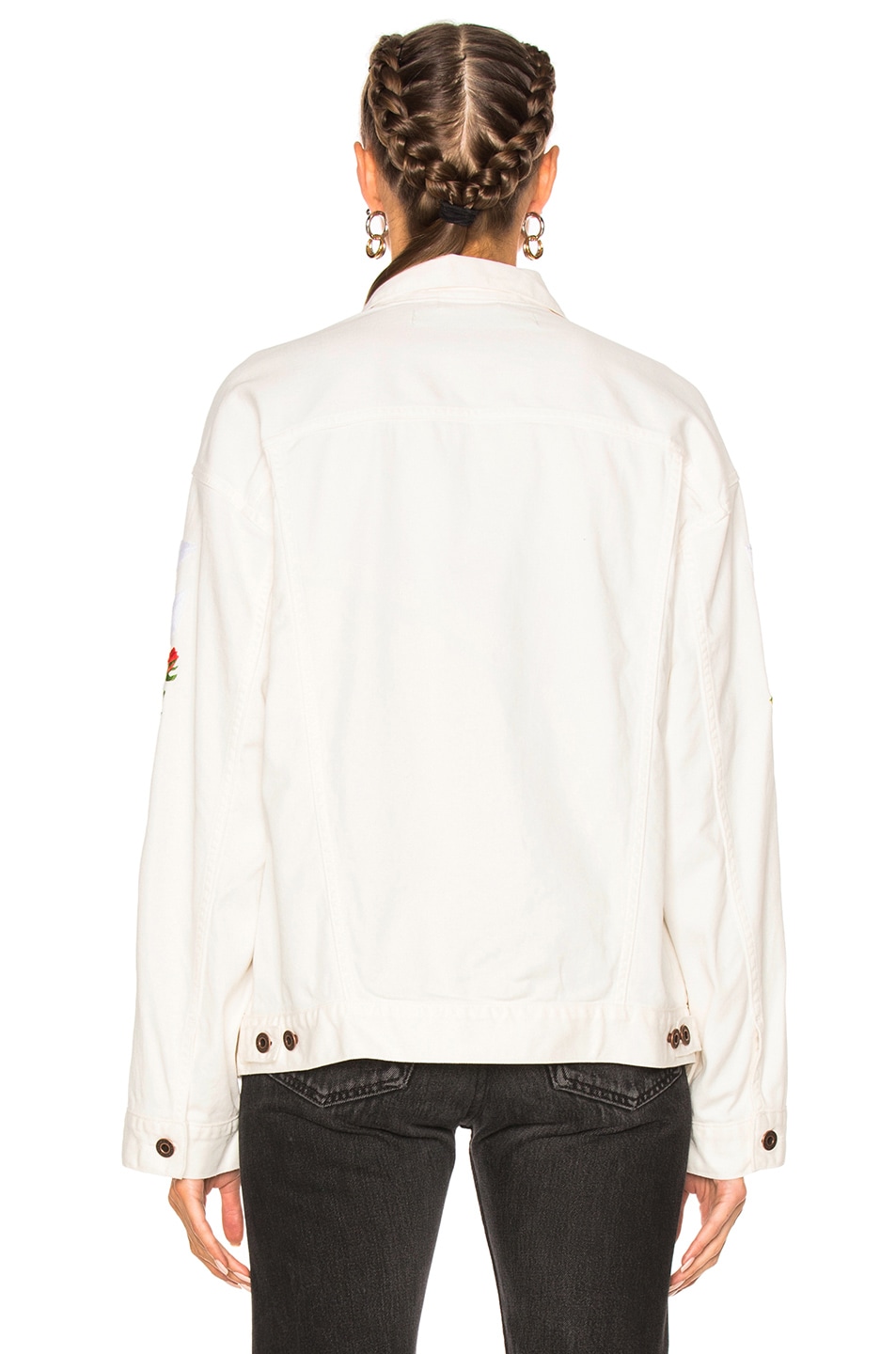 off white white denim jacket