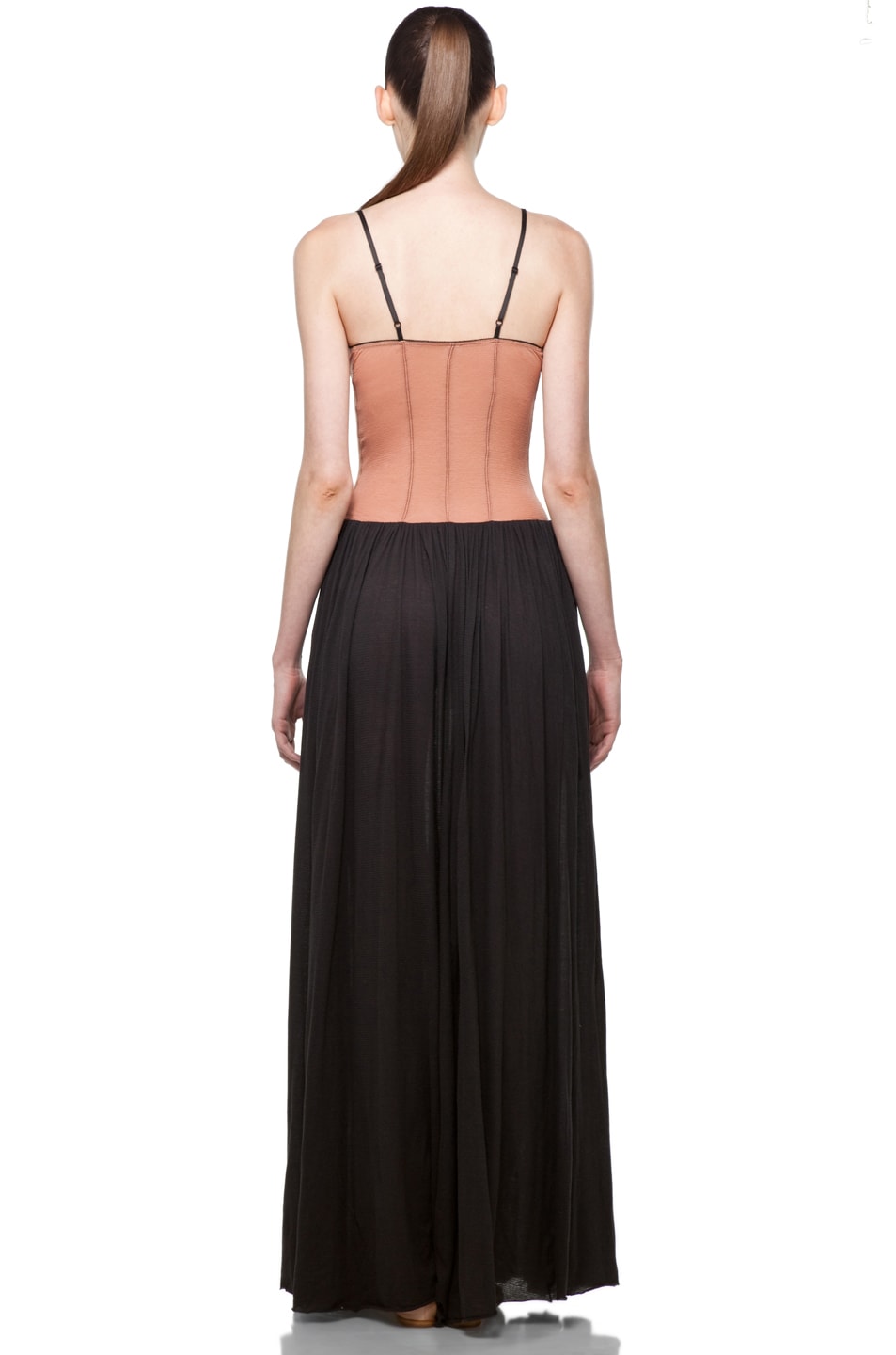 Image 4 of Raquel Allegra Corset Maxi Dress in Rose