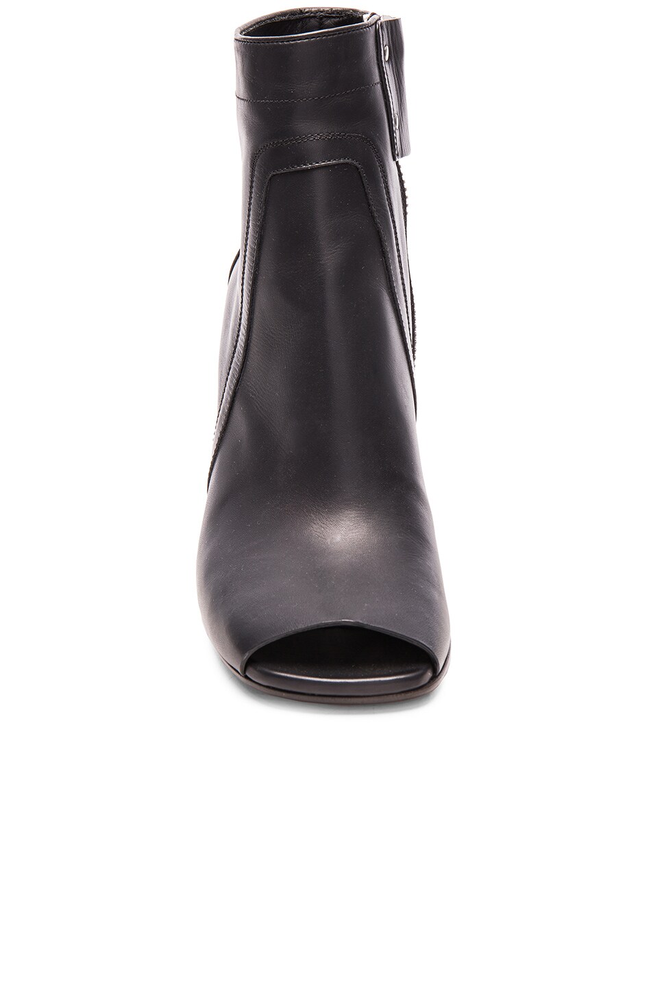 rick owens peep toe boots