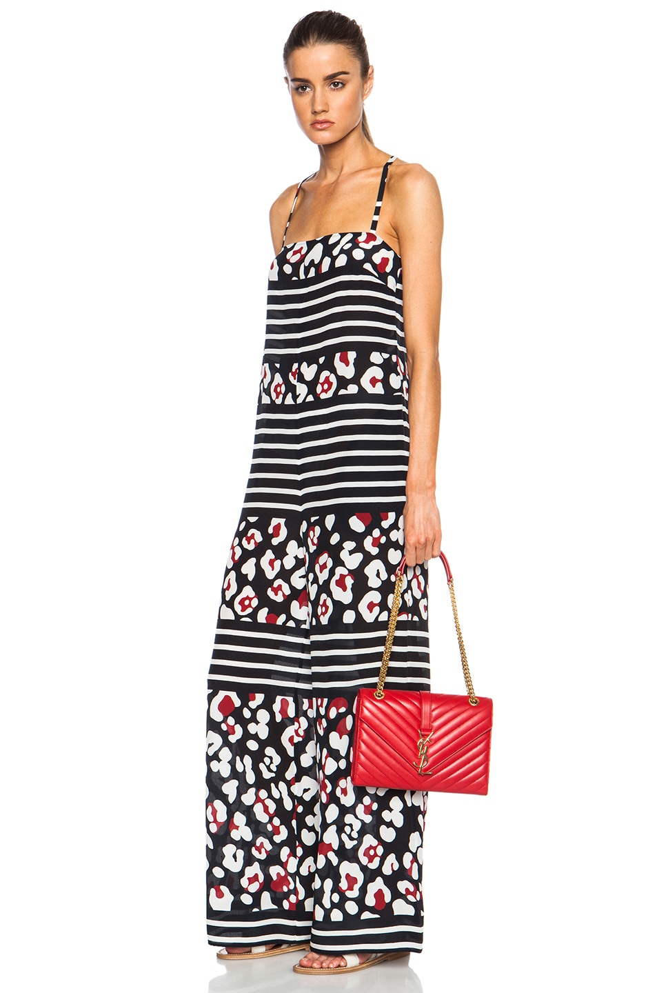 ysl handbags replica - Saint Laurent Medium Monogram Envelope Chain Bag in Lipstick Red ...