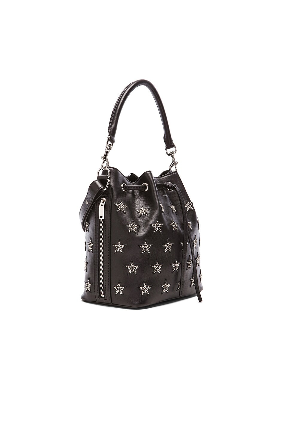 saint handbag - Saint Laurent Medium Star Studs Emmanuelle Bucket Bag in Black | FWRD