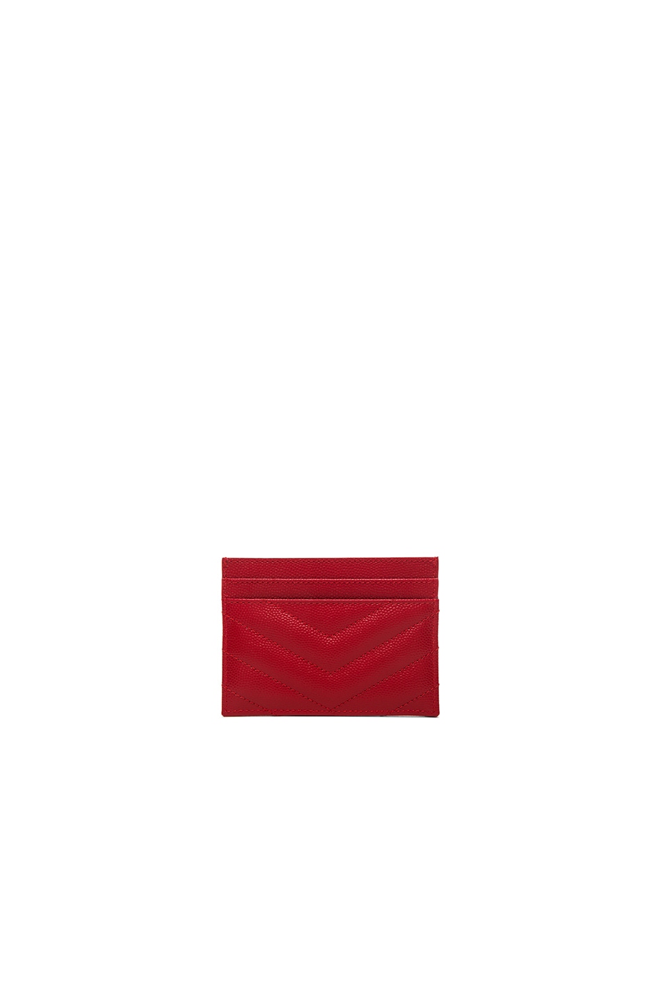 discount ysl handbags - Saint Laurent Monogram Credit Card Case in New Red | FWRD