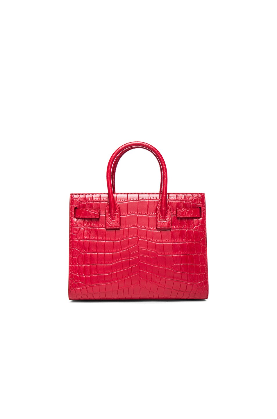 ysl y clutch bag - Saint Laurent Baby Croco Effect Sac de Jour in New Red | FWRD