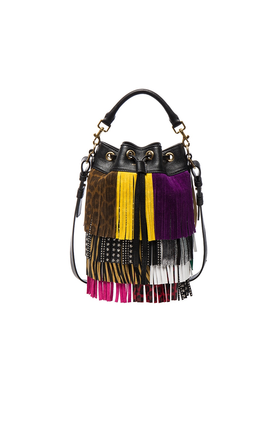 ysl classic small sac de jour - Saint Laurent Small Monster Fringe Emmanuelle Bucket Bag in Black ...