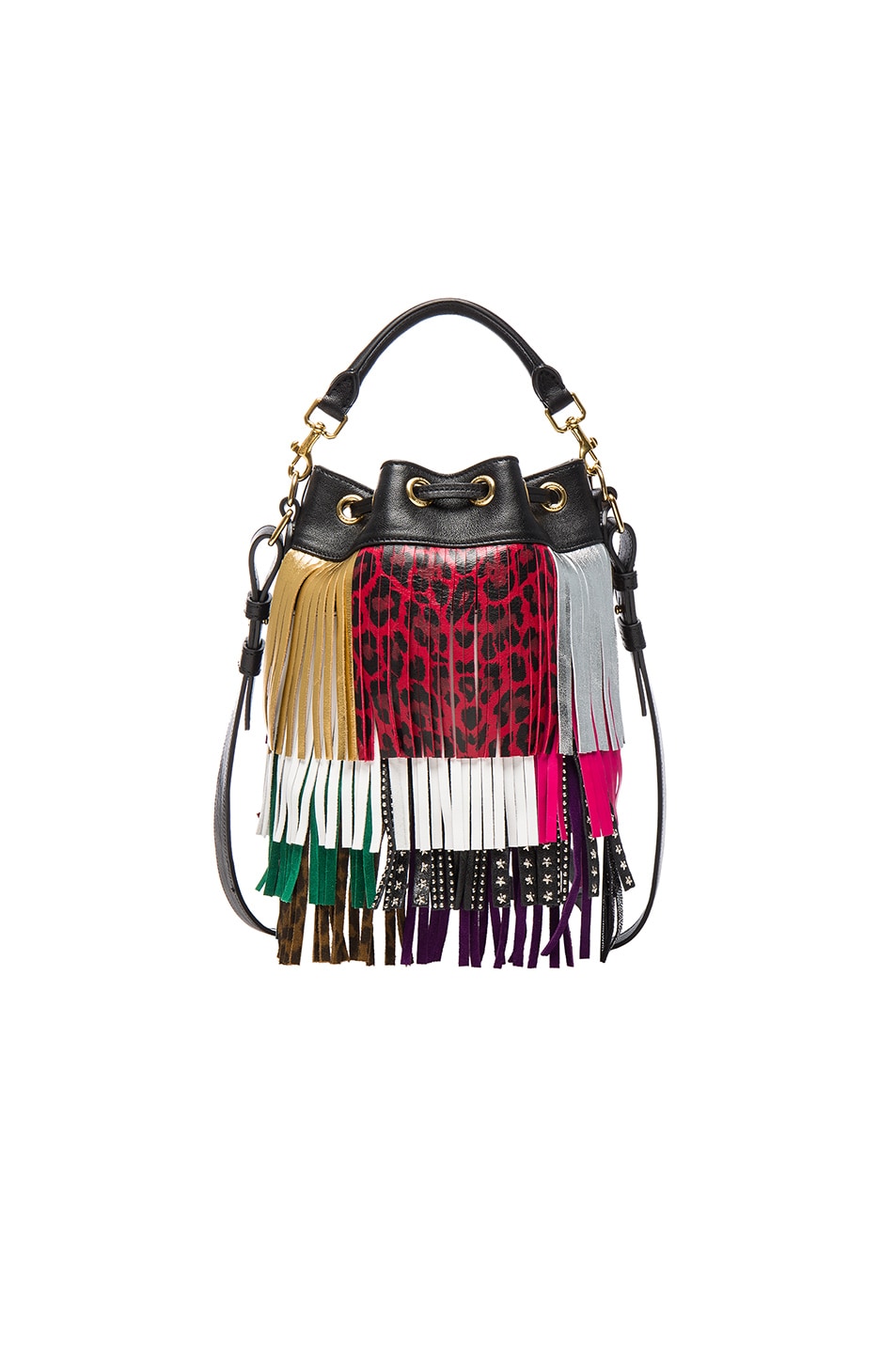 yves saint laurent wallet pink - Saint Laurent Small Monster Fringe Emmanuelle Bucket Bag in Black ...