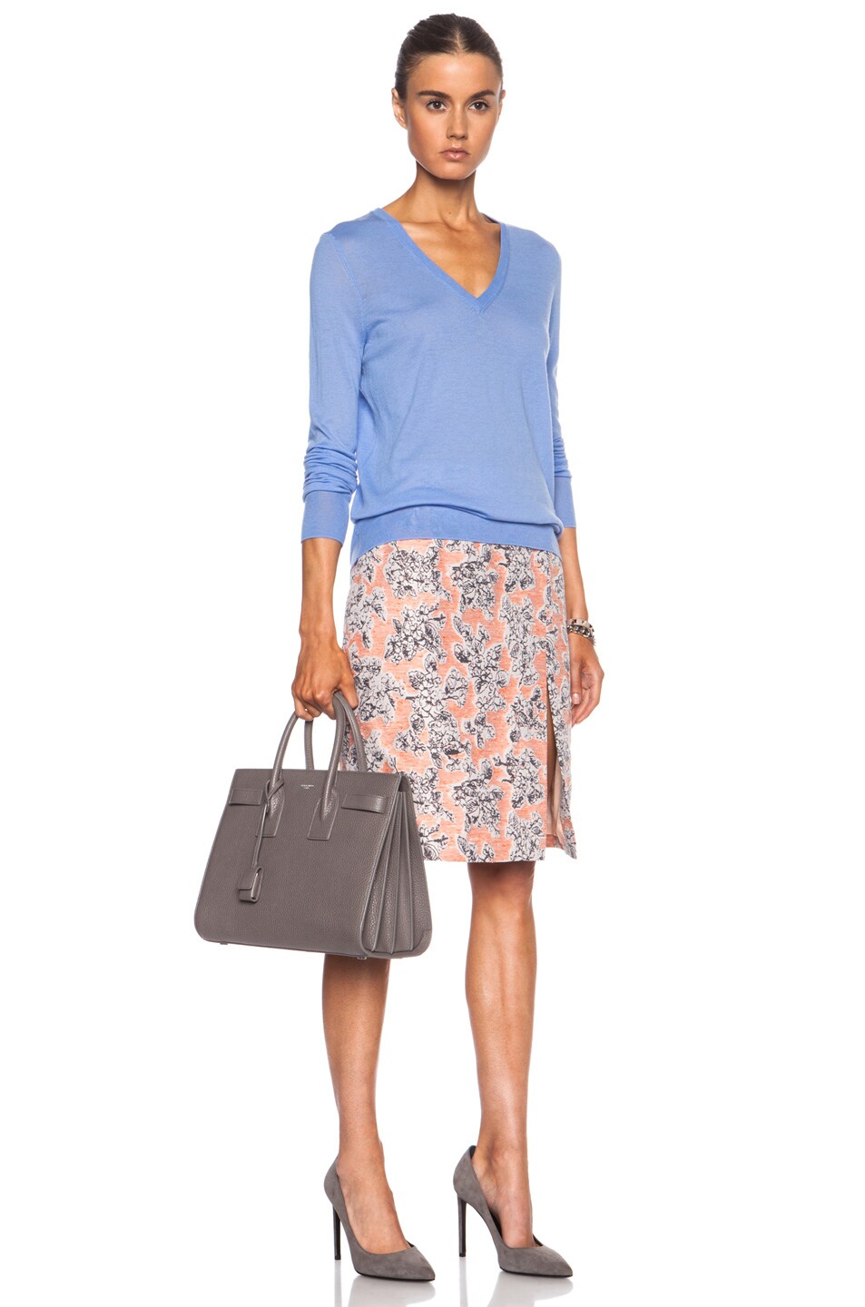 SAINT LAURENT Small Sac De Jour Carryall Bag