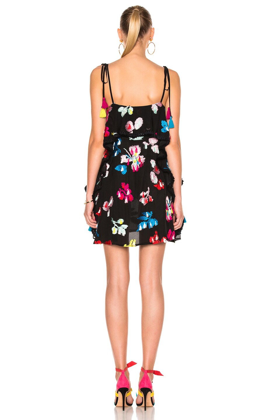 TANYA TAYLOR Tassel Georgette Gabriella Dress