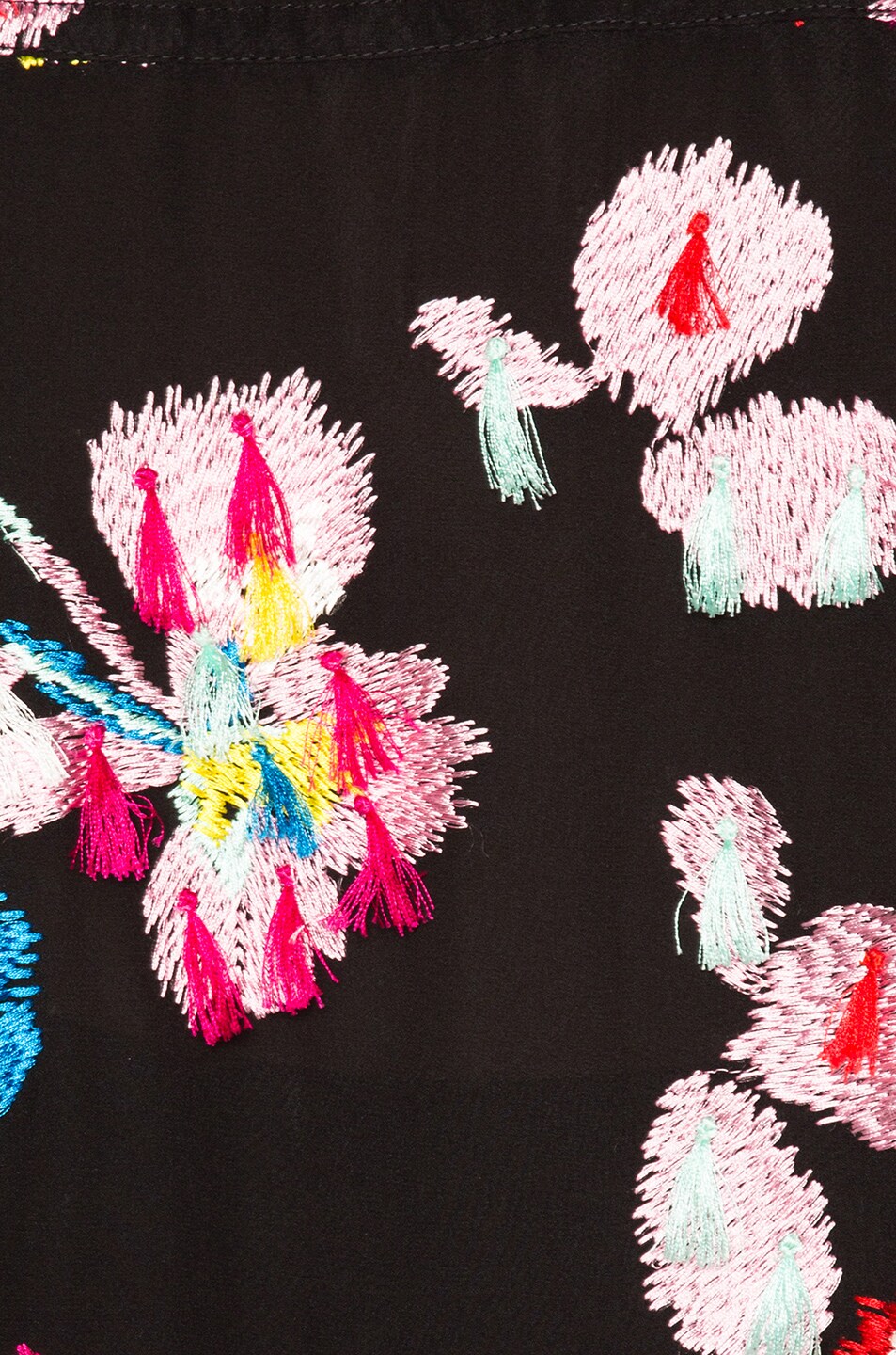 TANYA TAYLOR Tassel Georgette Gabriella Dress