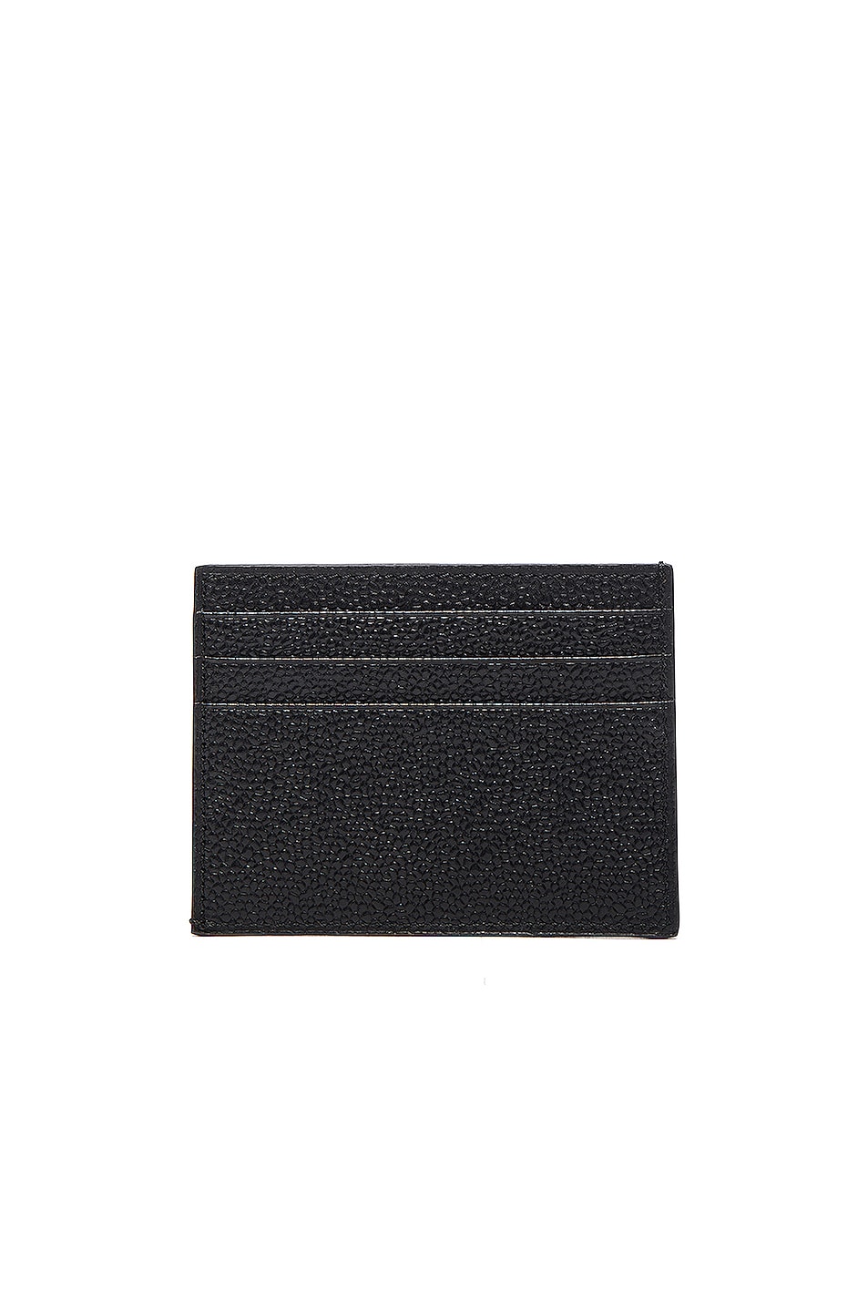 THOM BROWNE Single Card Holder With Red, White And Blue Diagonal Stripe ...