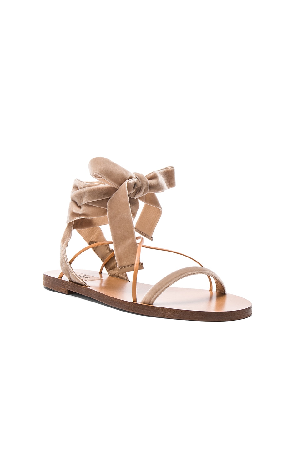 valentino lace up sandals