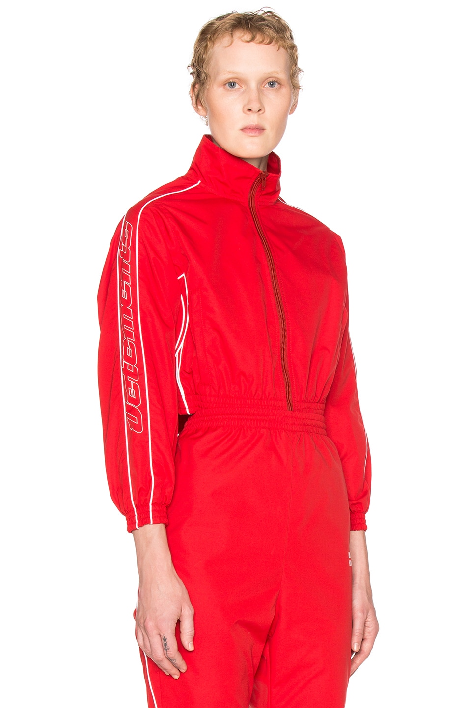 VETEMENTS CROPPED SHELL JACKET, RED | ModeSens