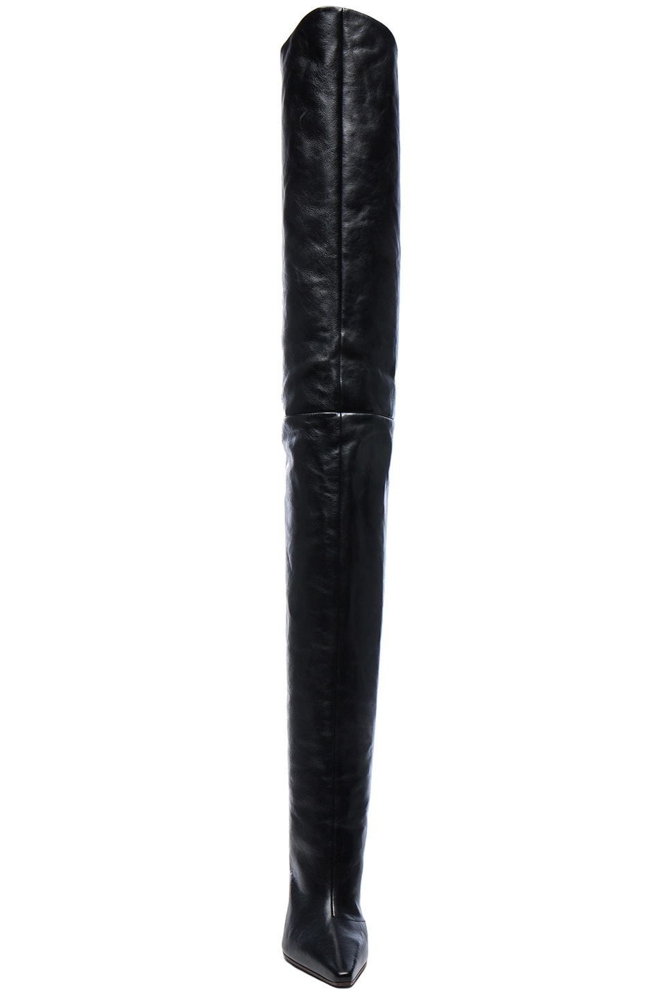reflective knee high boots
