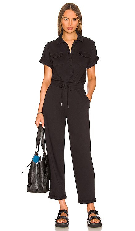 Distressed Wash Utility Jumpsuit 525